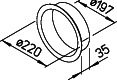 Helios EBR 200 Einbauring