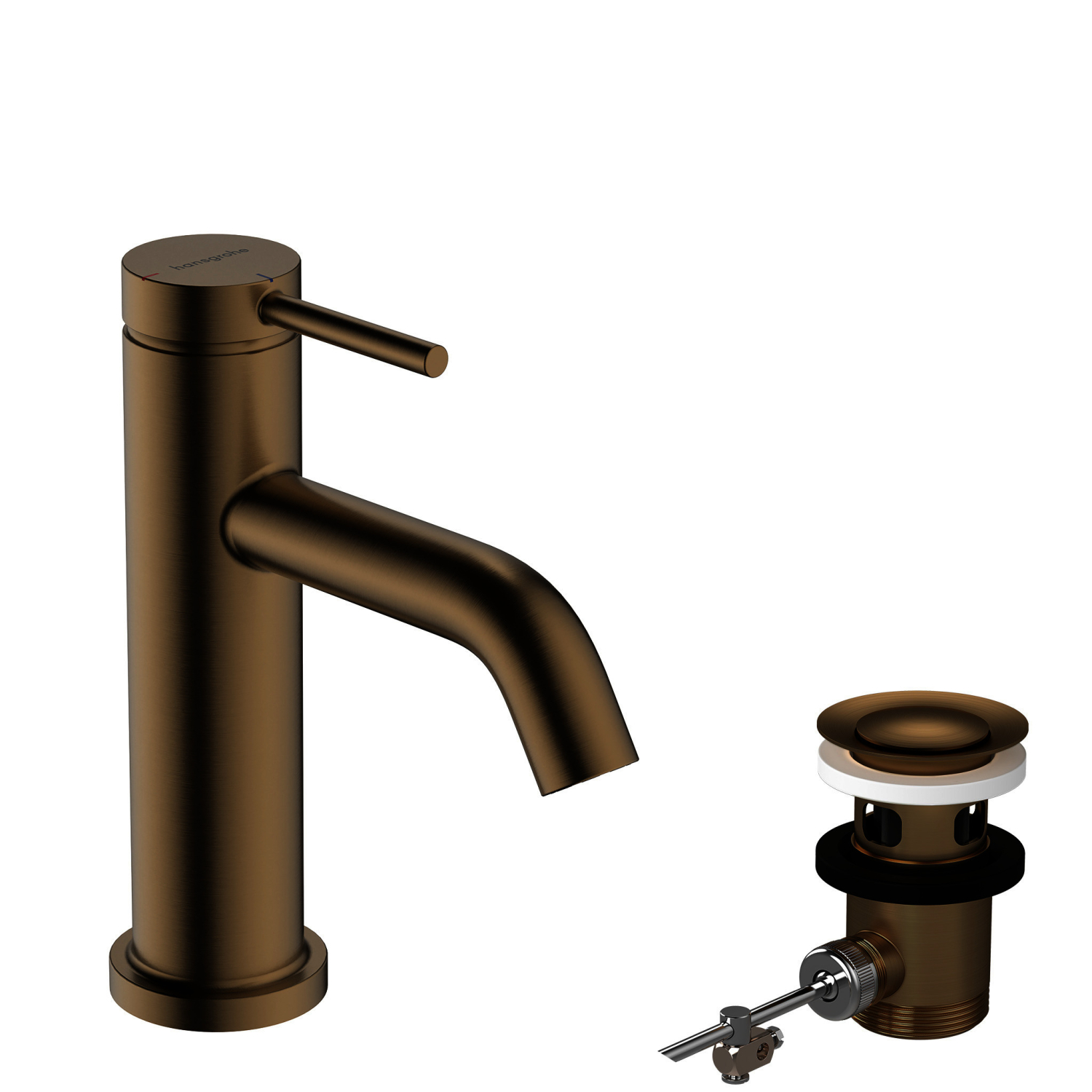 Hansgrohe WTM 80 Tecturis S CoolStart  EcoSmartu.  m. Zugstangen-Ablaufg. BBR