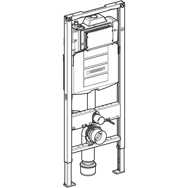 Geberit Duofix EL für WWC, 120cm, mit Sigma UP-SPK 12cm, mit HS50 Hygienesp./1 WA