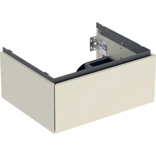 Geberit ONE Unterschrank für WT/-Platte 1 Schubl., 59,2x26,6x47cm, sandgrau hgl.
