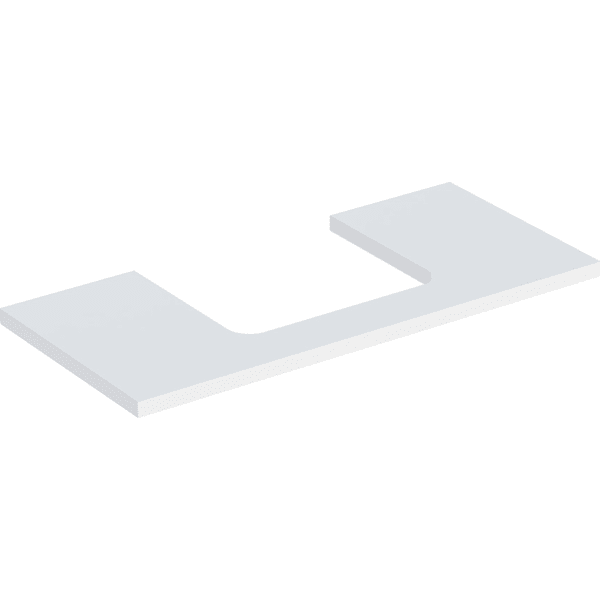 Geberit ONE WT-Platte, Ausschnitt mi. für AWT 105x3x47cm, weiß matt