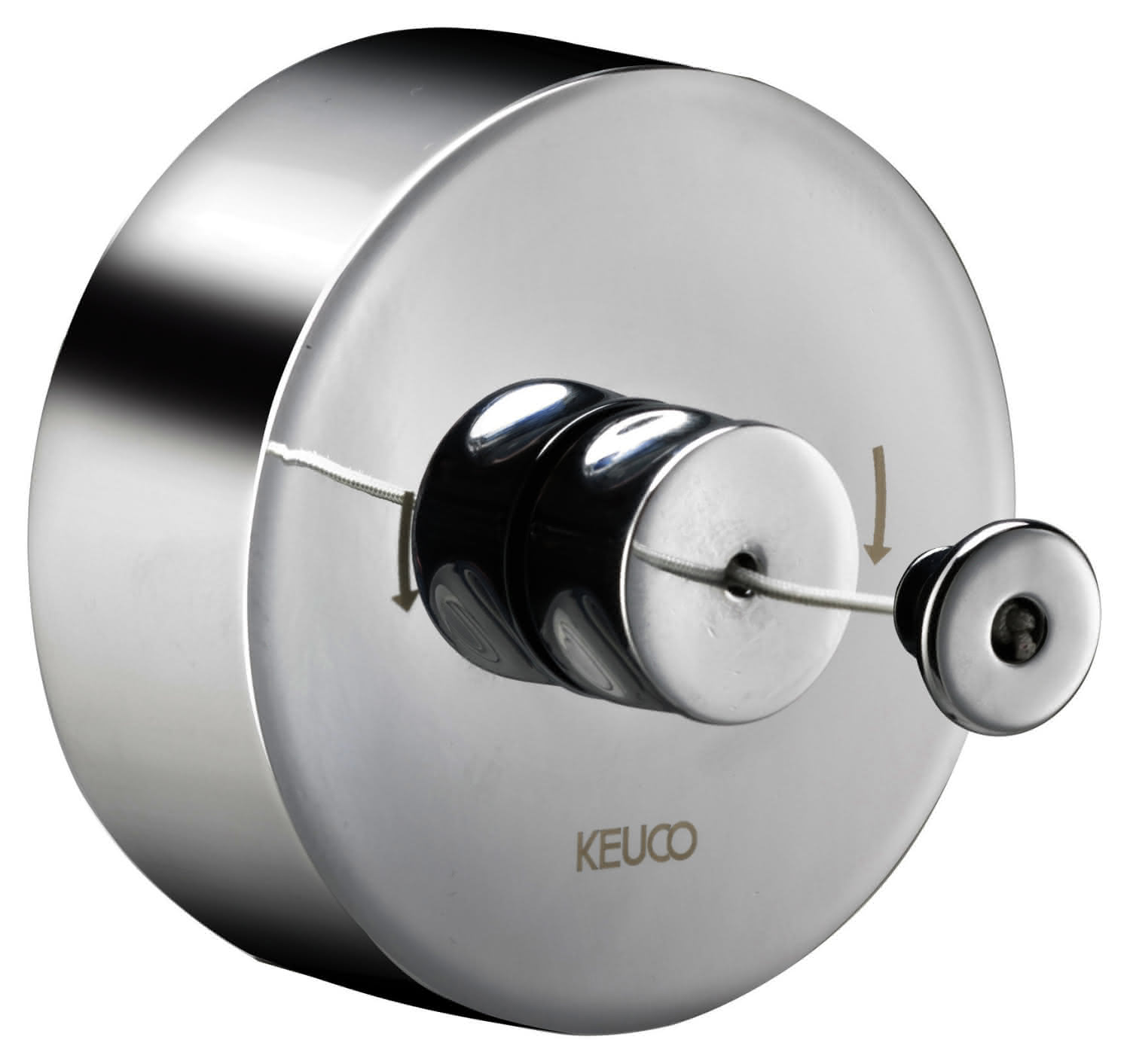 KEUCO Wäscheleine Universalartikel 04979, ausziehbar,max 2,50 m, chrom-finish
