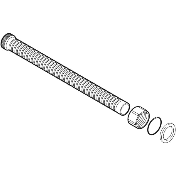 Geberit Verlängerung für Überlaufrohr zu Geberit Badewannenablauf