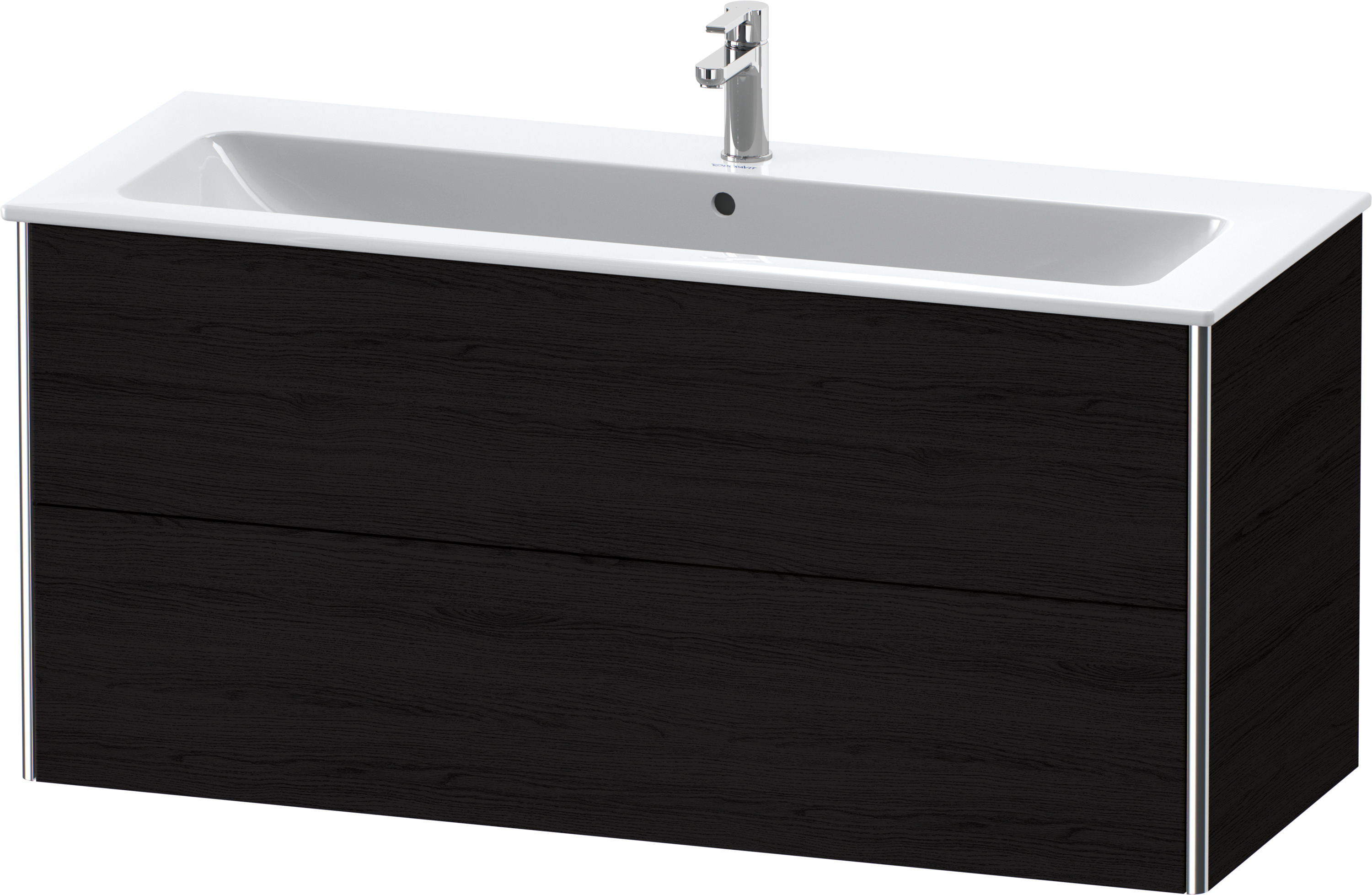 Duravit WT-Unterbau XSquare, 2 Schubkästen 560x1210x478mm, Eiche Schwarz