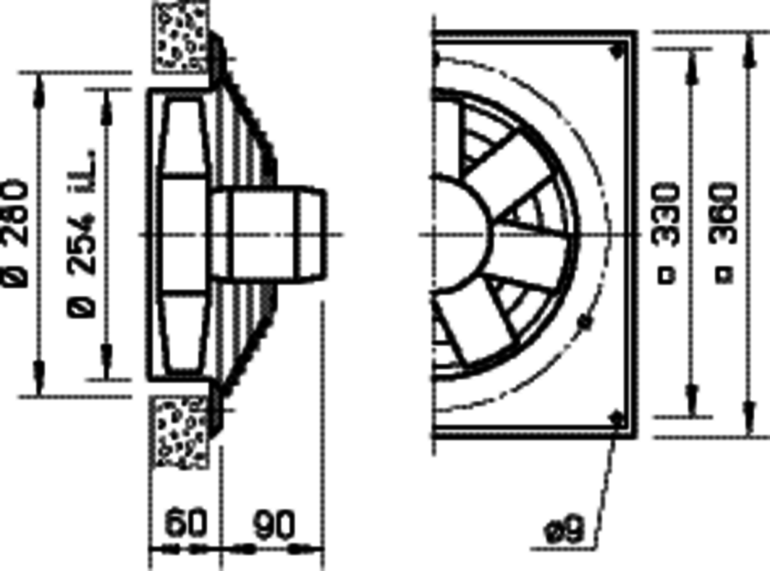 Helios HQW EC 250 A Axialventilator EC 1-PH 50/60 Hz regelb.