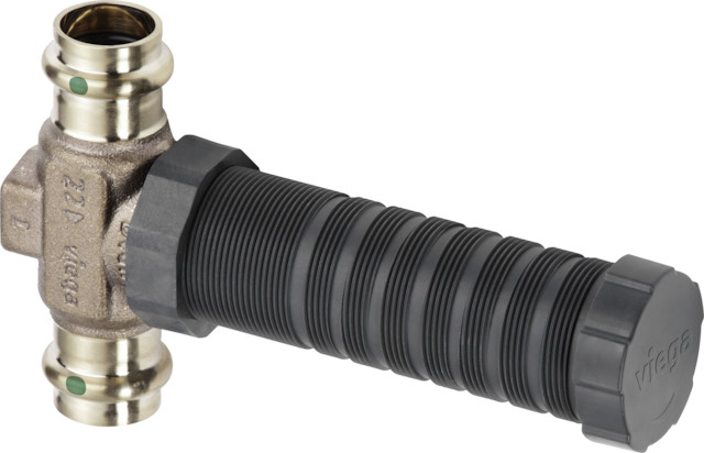 Viega UP-Geradsitzventil mit SC Easytop 2235.2 in 15mm Siliziumbronze
