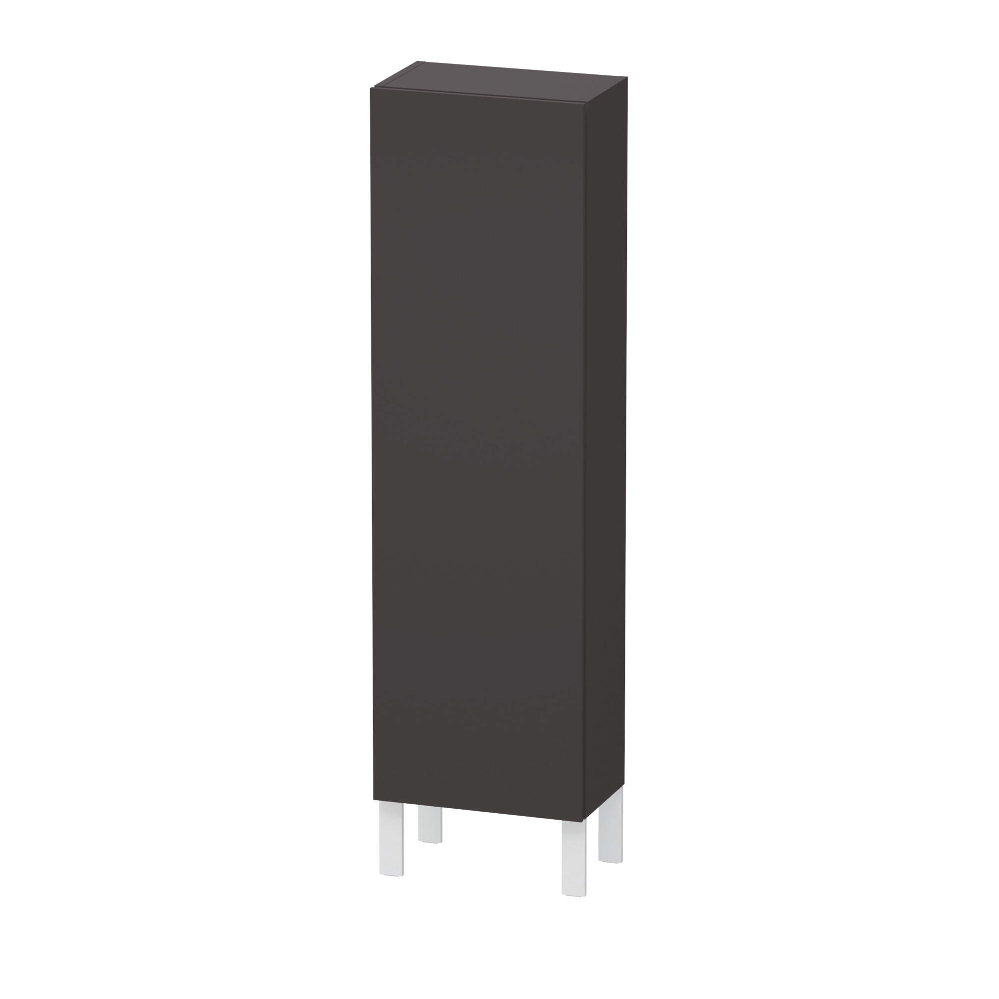 Duravit Halbhochschrank L-Cube 243x400x1320mm 1 Tür, TA li., graphit supermatt