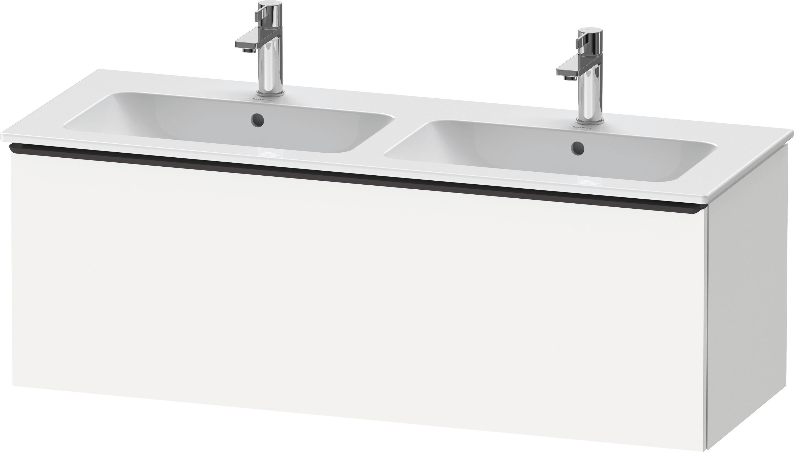 Duravit D-Neo WTU,Wdh,Ausz:1,Gr:Diamant Schw. 1280x462x440mm,Weiß Matt,Dekor