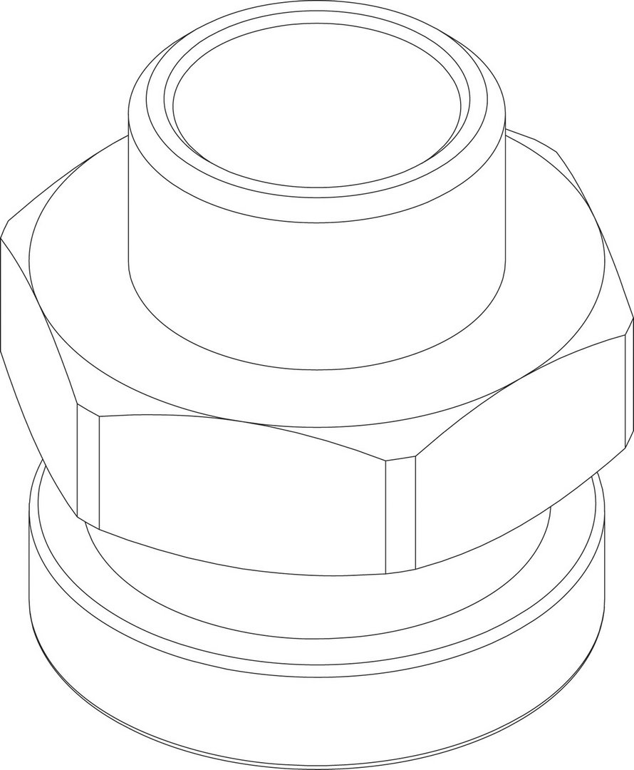 BOSCH Ersatzteil TTNR: 87186696430 Zwischenstück Sensor R1/2