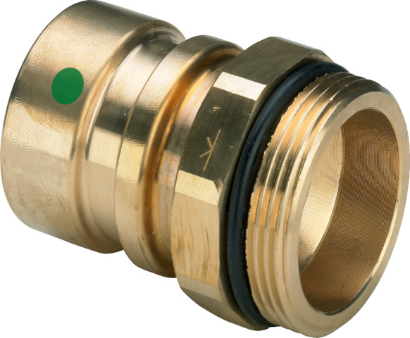 Viega Übergangsstück mit SC Geopress 9621TW in 32mm x G1 1/2 Rotguss