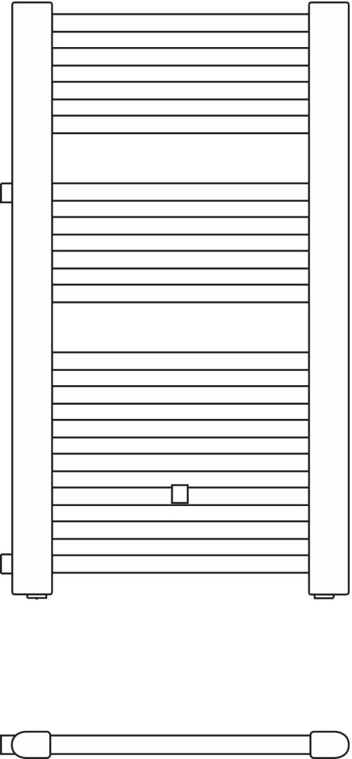 Kermi Basic -D BH 1172x35x524mm QN 586, RAL 9016 SG, re., NA 900