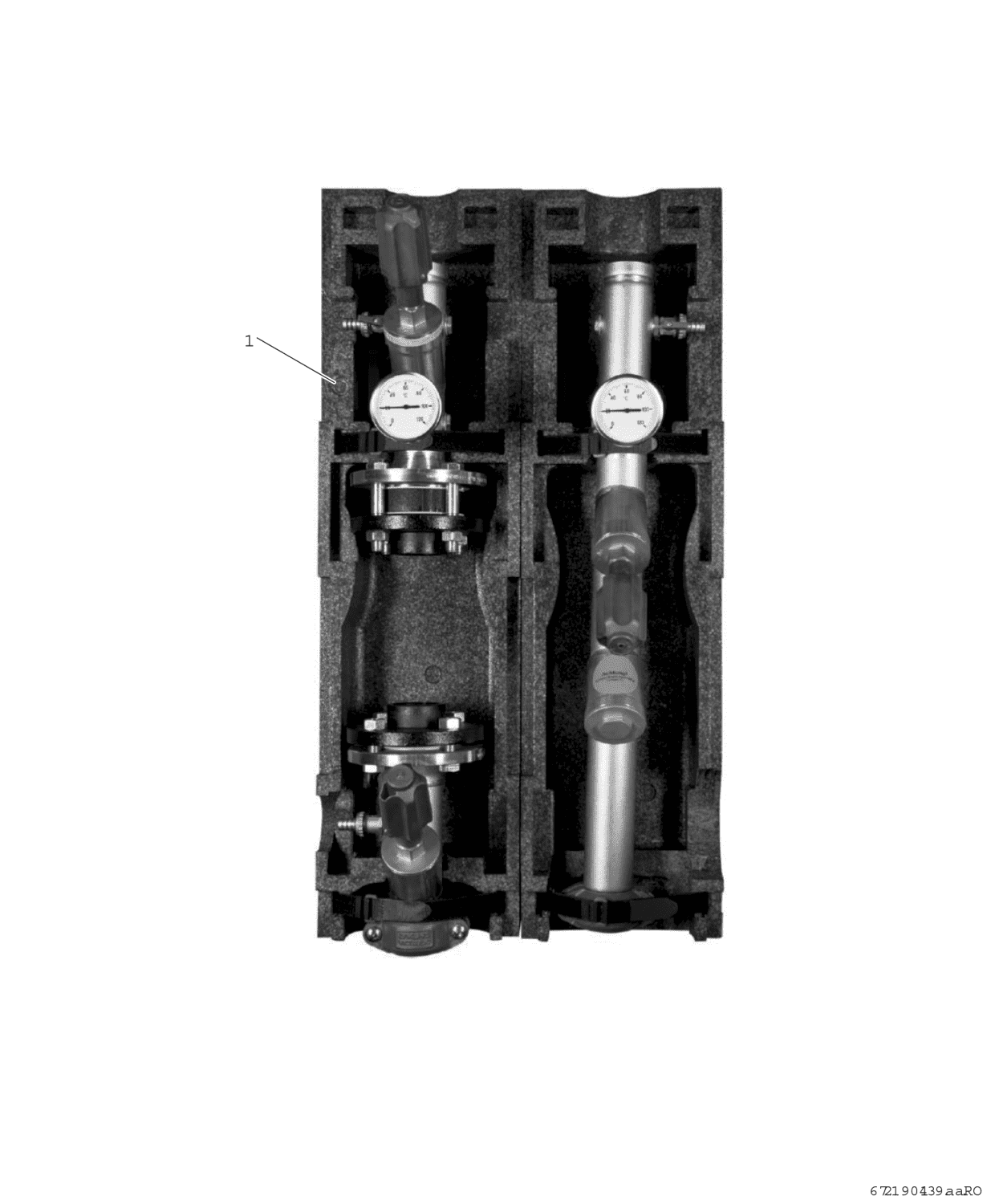 BOSCH Zubehör für Luftwärmepumpen WWM 50 Heizkreis-Set ohne Mischer, DN50
