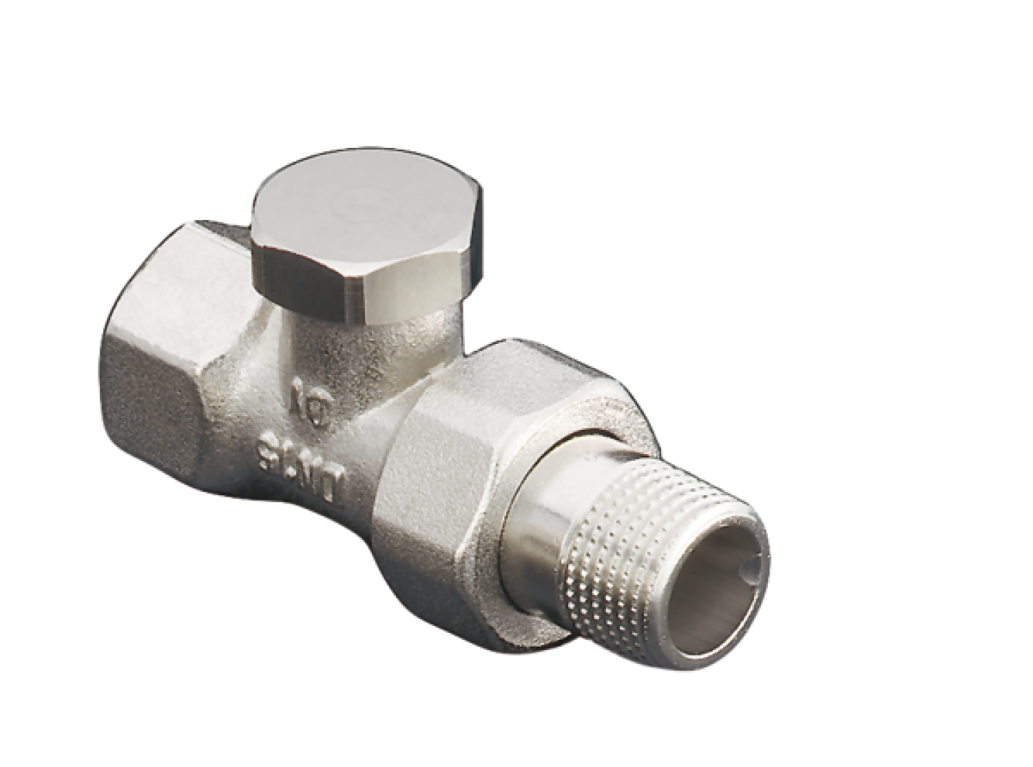 OVENTROP-HK-Verschraubung "Combi 2" DN15, 1/2", PN10, Durchgang, Ms, vern.