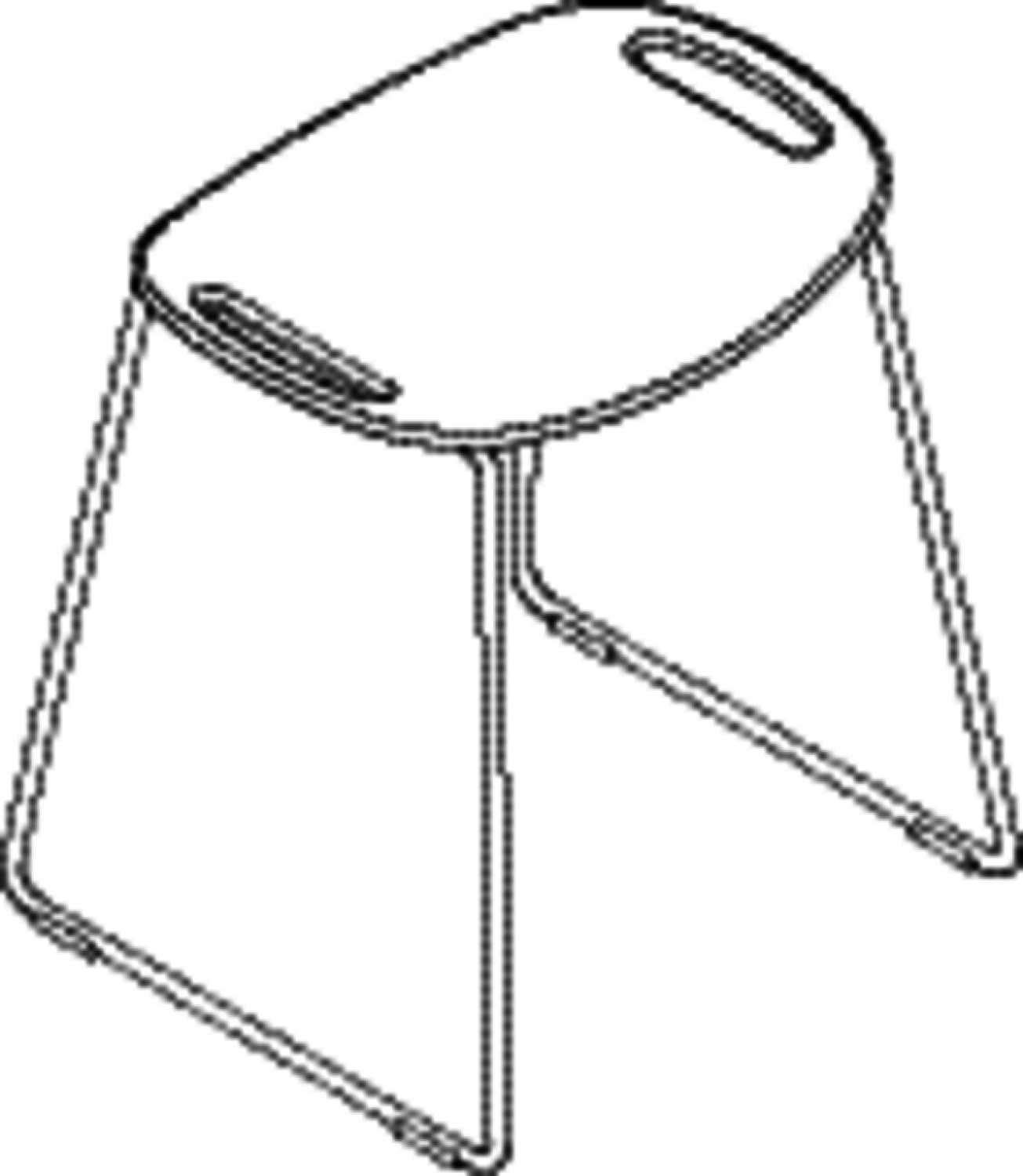 HEWI Duschhocker, H:508mm, B:462mm, Gestell plb, Kst. PIR schw tiefmt-d-grau