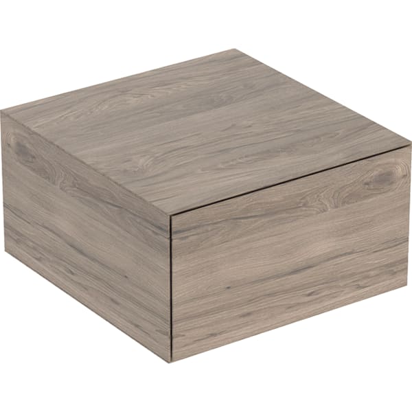 Geberit ONE Seitenschrank mit 1 Schubl. 45x24,5x47cm, Nussbaum hickory