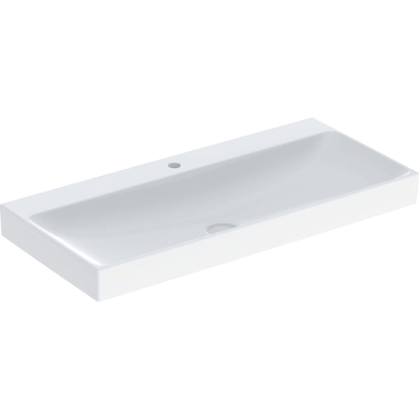 Geberit ONE Waschtisch 105x48 cm m. Hl., o. Ül., weiß, KeraTect
