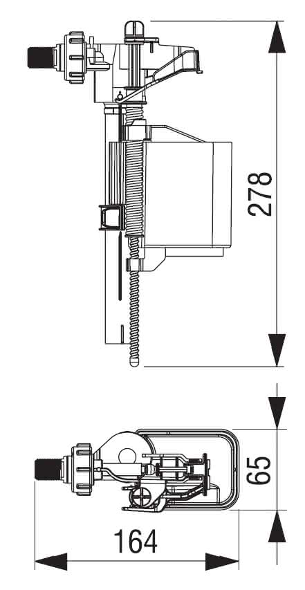 Schwab - FÜLLVENTIL HDV G 45359 MESSINGSCHAFT
