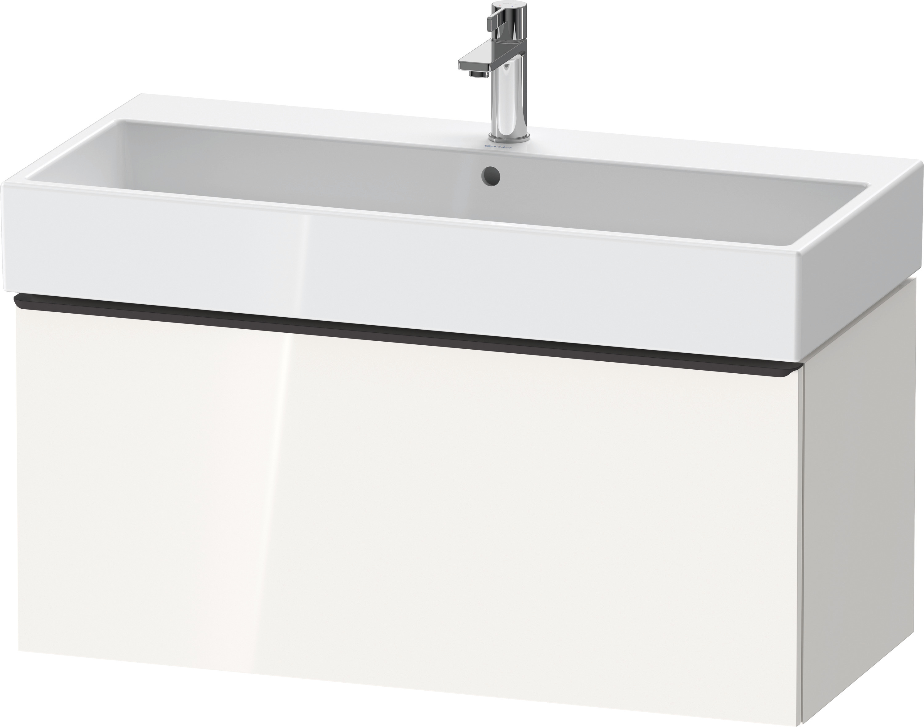 Duravit D-Neo WTU,Wdh,Ausz:1,Gr:Diamant Schw. 984x442x440mm,Weiß Hochglanz,Dekor