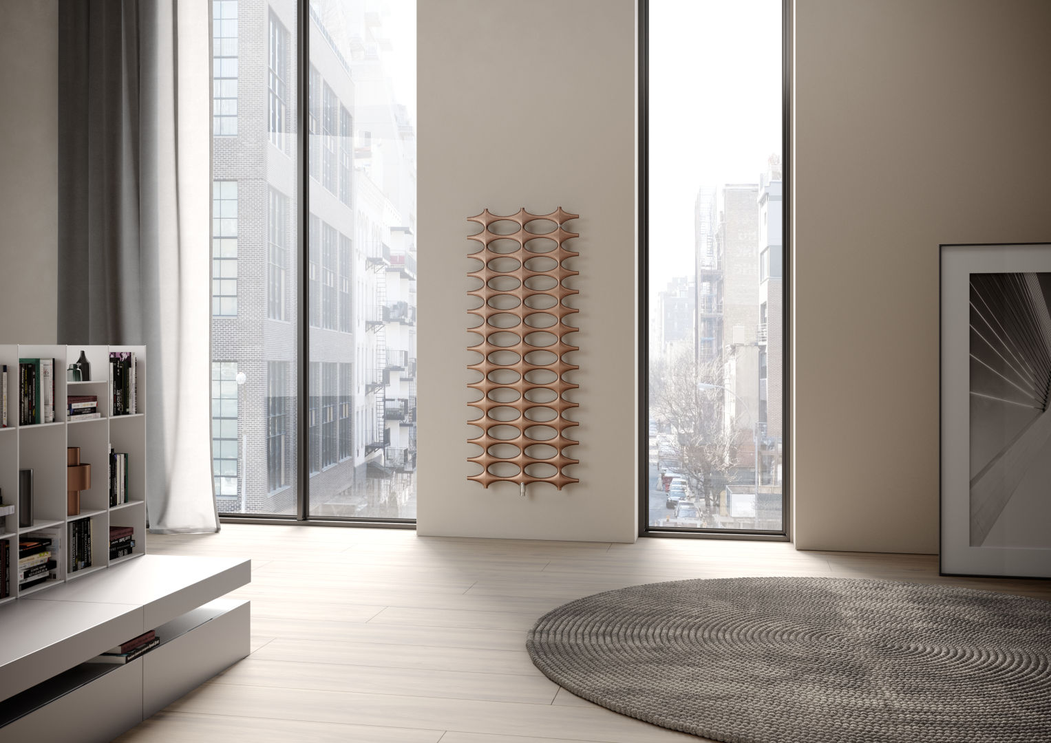 Kermi Ideos-V BH 1133x35x508mm QN383, weiß