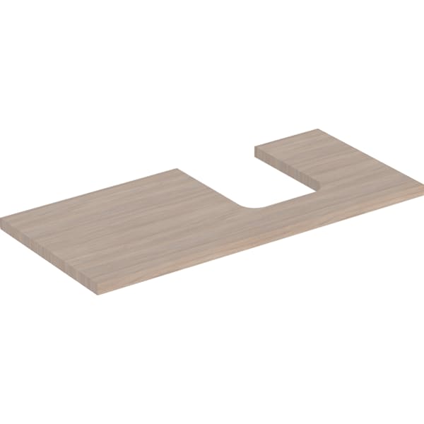 Geberit ONE WT-Pl. Aus re für AWT Schalenform 105x3x47cm, Eiche