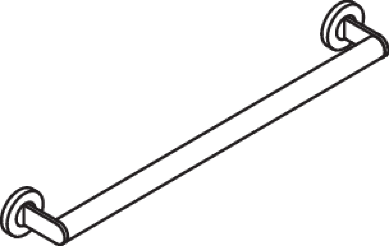HEWI Haltegriff, d:32, L:600mm, chrom