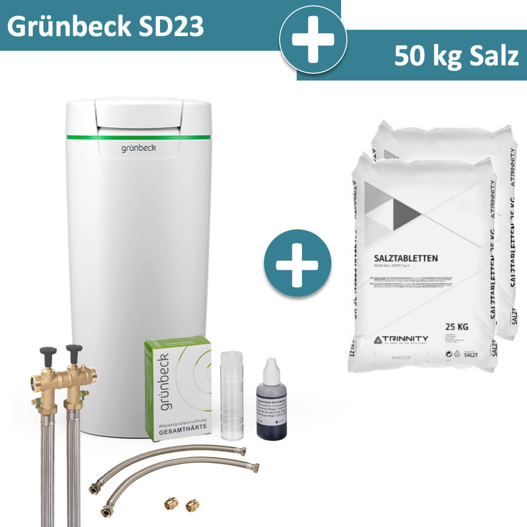 Grünbeck Enthärtungsanlage softliQ:SD23 mit 50 kg Salz
