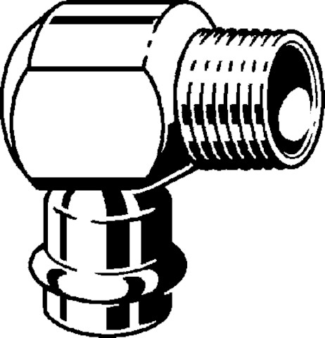 Viega Winkel 90 Grad mit SC Prestabo 1114.1 in 15mm x R1/2 Stahl verzinkt