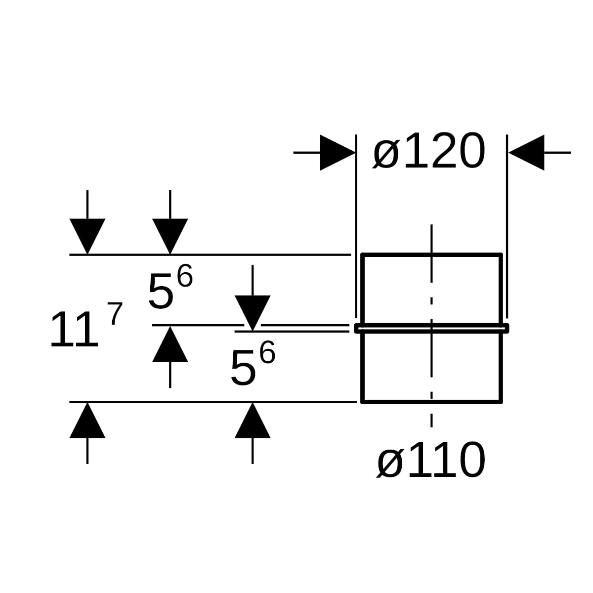 Geberit PE Bundbüchse d110