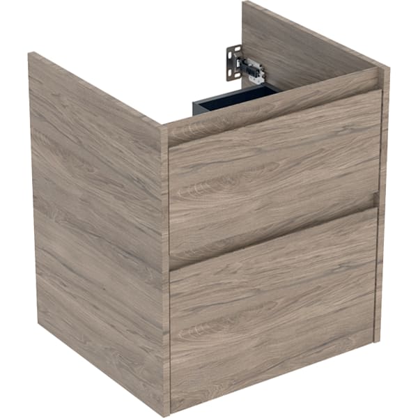 Geberit Unterschrank für MWT, 2 Schubladen B:55cm, Nussbaum hickory