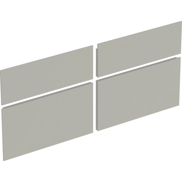 Geberit Set Schubladenfront für Xeno2 US 2 Schubladen, Breite WT 120 cm, greige