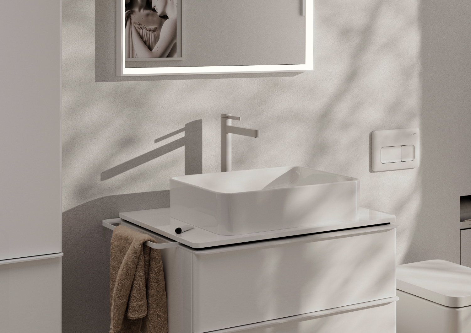 Hansgrohe Waschtischmischer 260 Finoris Highriser mattweiss