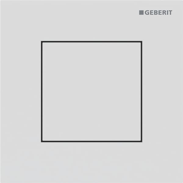 Geberit Typ 40 BetPl., eckig, f. UR-Strg. pneum. Sp., weiß matt, Etc