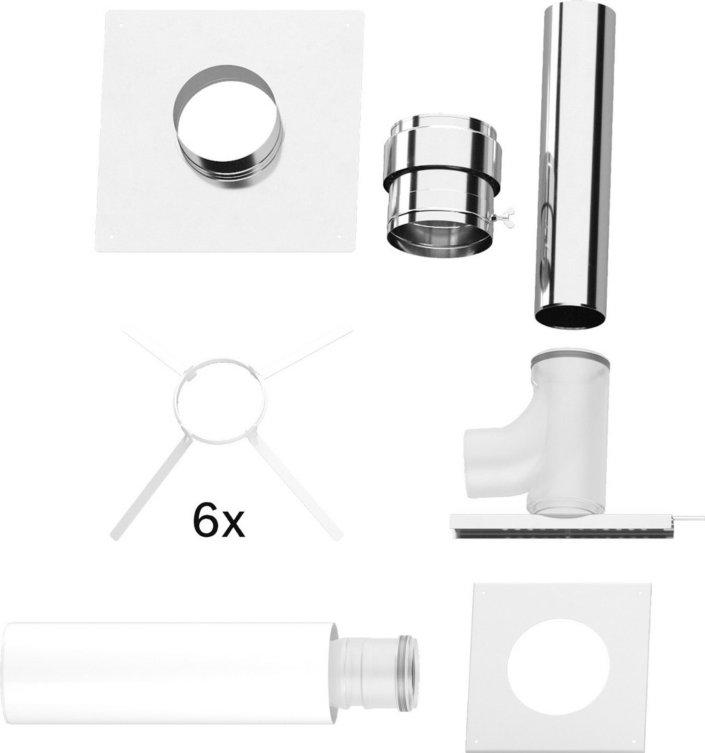 BOSCH Abgaszubehör FC-Set125 Gbsatz Kaskade B23P im Schacht, d:125mm