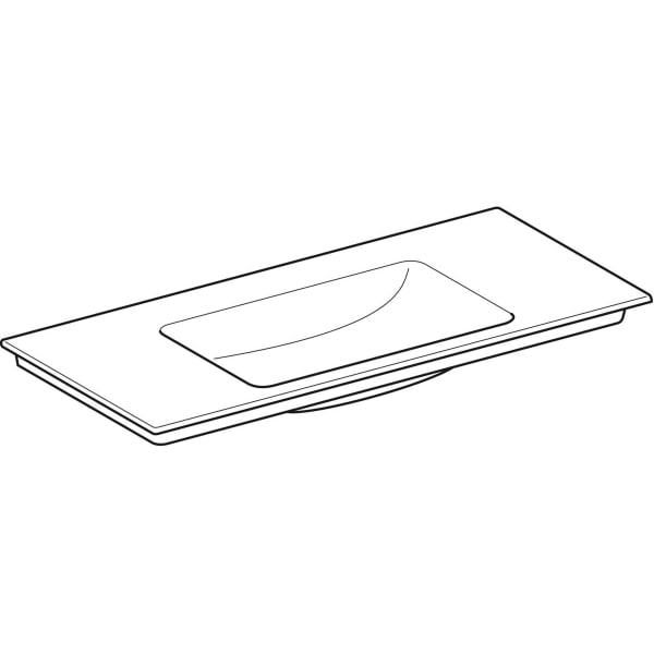 Geberit ONE Möbelwaschtisch 105x48 cm o.Hl., o.Ül., weiß, KeraTect