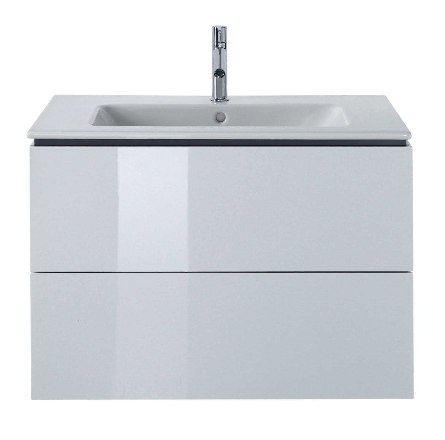 DU Möbelwaschtisch ME by Starck 830 mm mit ÜL, mit HLB, 1 HL, weiß WonderGliss