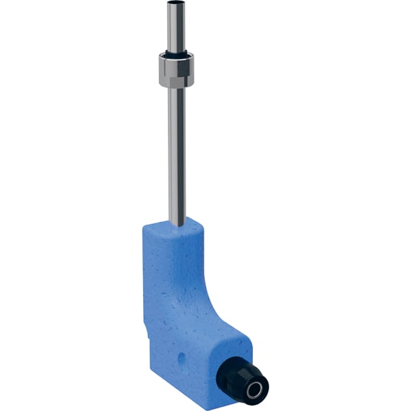 Geberit PushFit Metallrohranschlussbogen 90Gr mit Anschlussverschraubung d20-15 L30