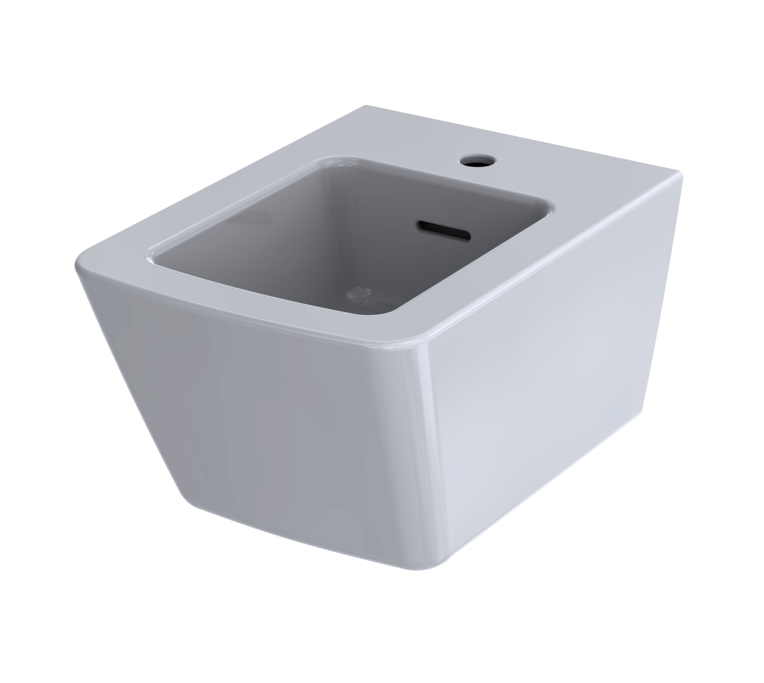 TOTO SP Bidet, wandhängend mit Hahnloch, mit Überlauf