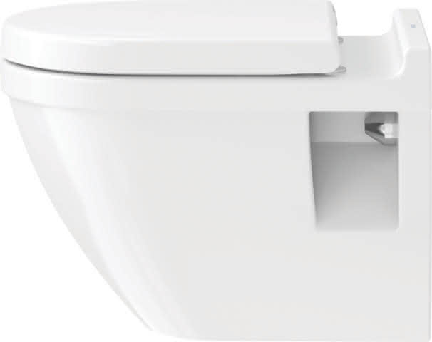 DU WC-Sitz Starck 3 mit SoftClose Scharniere edelstahl, weiß