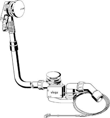 Viega Ab-/Überlauf Multiplex Trio 6175.1 in DN40/50 verchromt