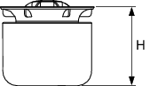 TECEdrainpoint S 2-stufiger Membran GV f. Ablauf DN 50 superflach