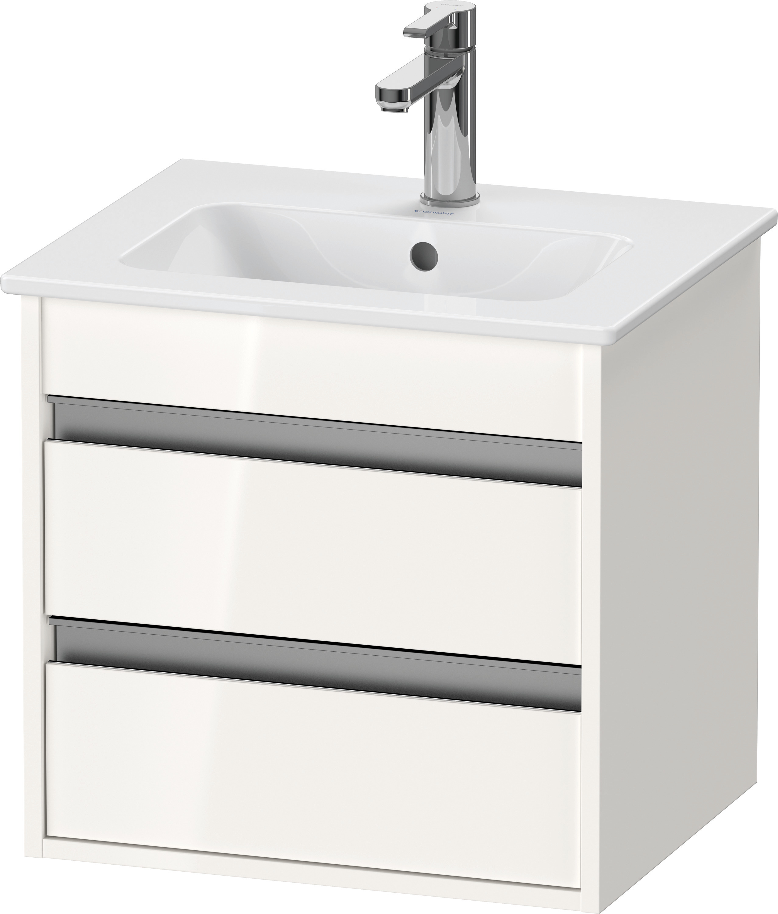 Duravit WTU Ketho 480x500x412mm, 2 Schubk. Weiß Hochglanz