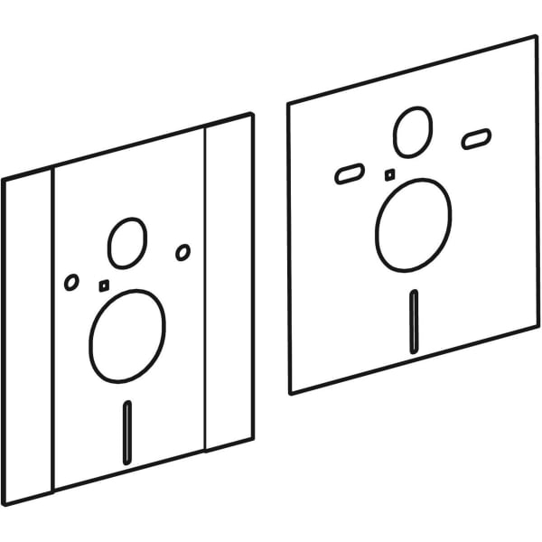 Geberit Schallschutzset zu Abdeckschild höhenverstellbares Element