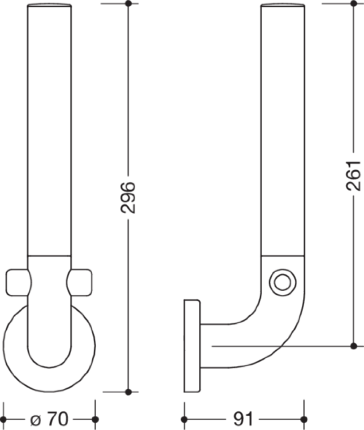 HEWI Reservepapierhalter Ser 801, f. 2 WC-Rollen signalweiß