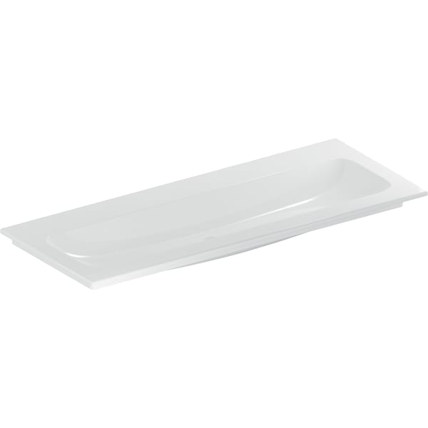Geberit iCon Möbelwaschtisch 120x48cm ohne Hahnlöcher, o. Überlauf, weiß