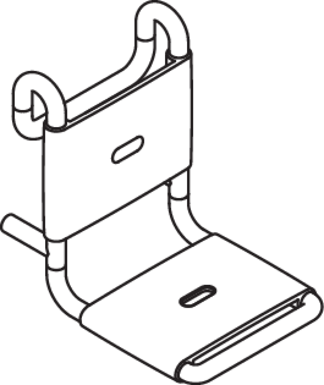 HEWI Einhängesitz B=345mm,T=480mm,H=471mm anthrazitgrau