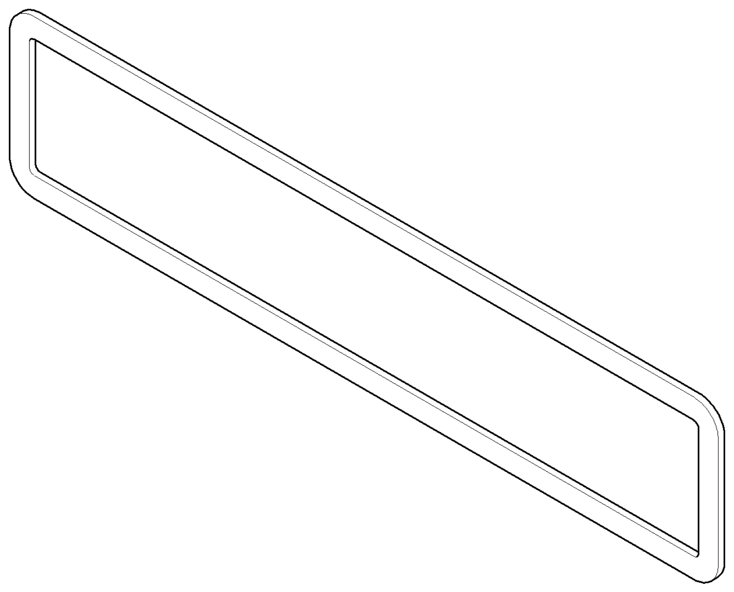 DO Dichtung für WaterBar ERSATZTEILE 091403133 231,5 x 51,5 x 2 mm