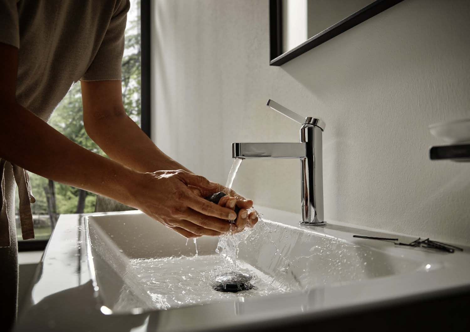 Hansgrohe Standventil 100 Finoris ohne Ablaufgarnitur chrom