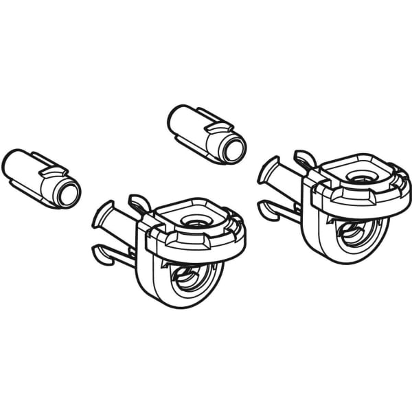 Geberit Wandbefestigung Set f. Geberit EFF3 verdeckt, Bajonettantrieb