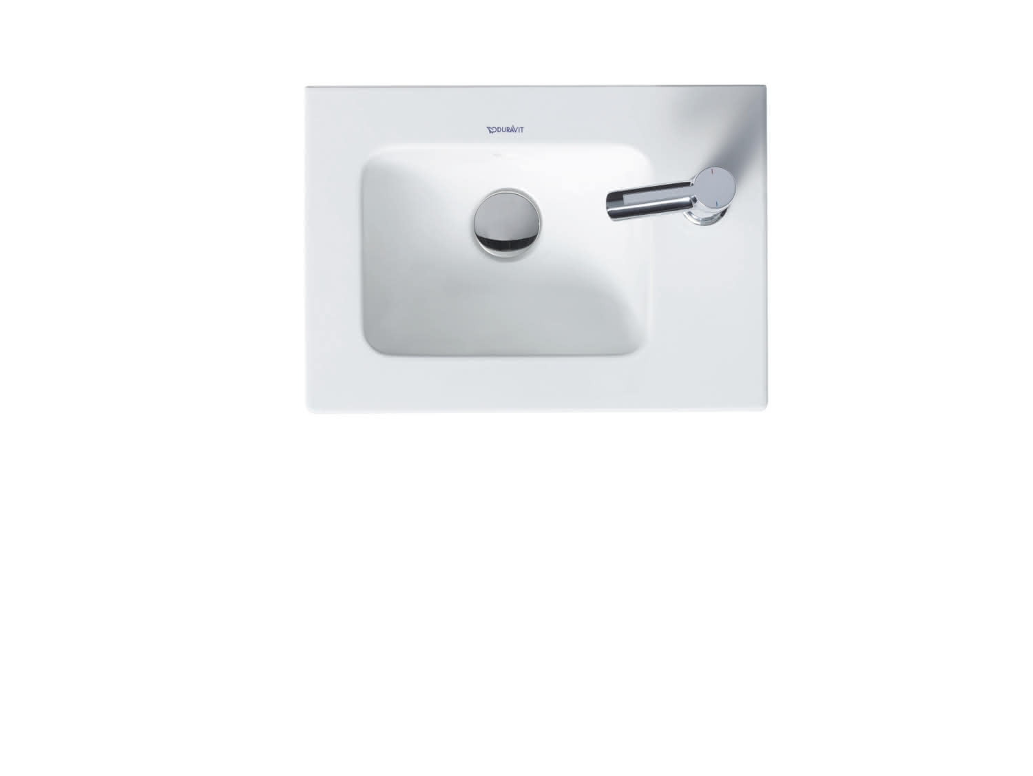 DU Möbelhandwaschbecken ME by Starck 430 mm, mit ÜL, mit HLB r., 1 HL, weiß