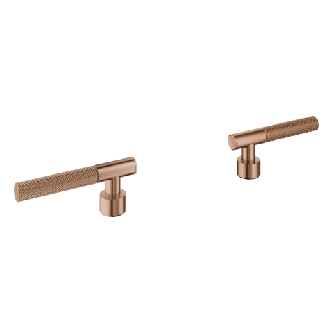 GROHE Hebelgriffe Atrio Private C. 48646 Rändelstruktur warm sunset gebürstet
